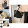 Unique Street Style Tote Bag For Fall Fashion Versatile Medium Size Handheld Purse