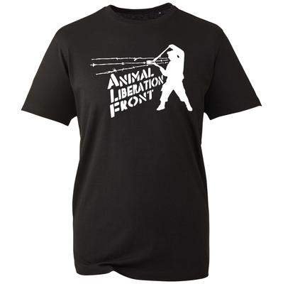 Animal Liberation Front T-Shirt Aktivistengruppe Oberteil Neu Herren Unisex Geschenk T-Shirt