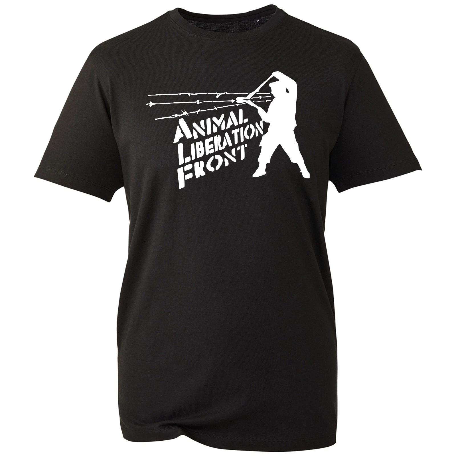 Animal Liberation Front T-shirt Activist Group Top New Men s Unisex Gift Tee 4XL