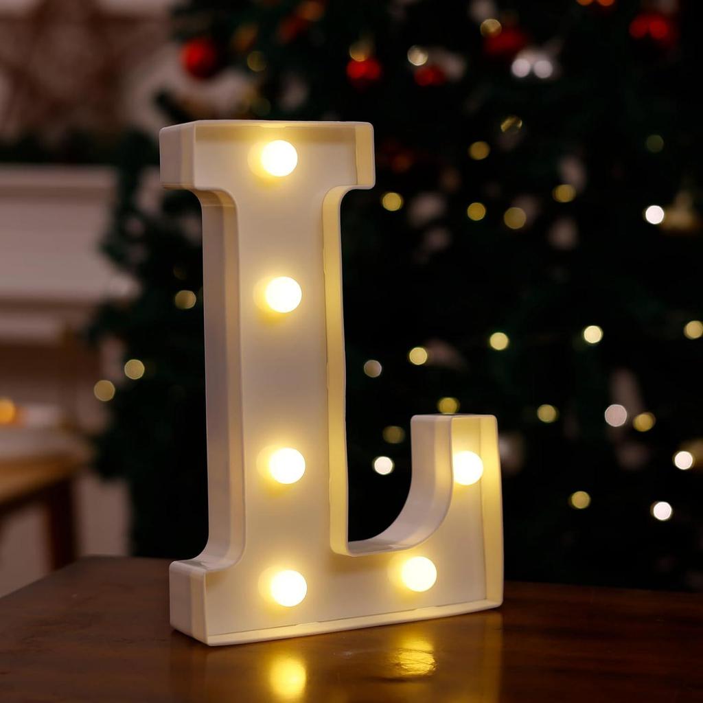 LED Letter & Number Lights: Multicolor Decorations for Birthdays, Proposals, Weddings, and Parties