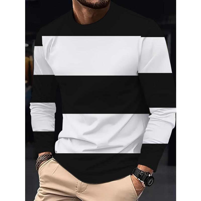 Novel Men S Fashion Casual Long Sleeve T-Shirt S