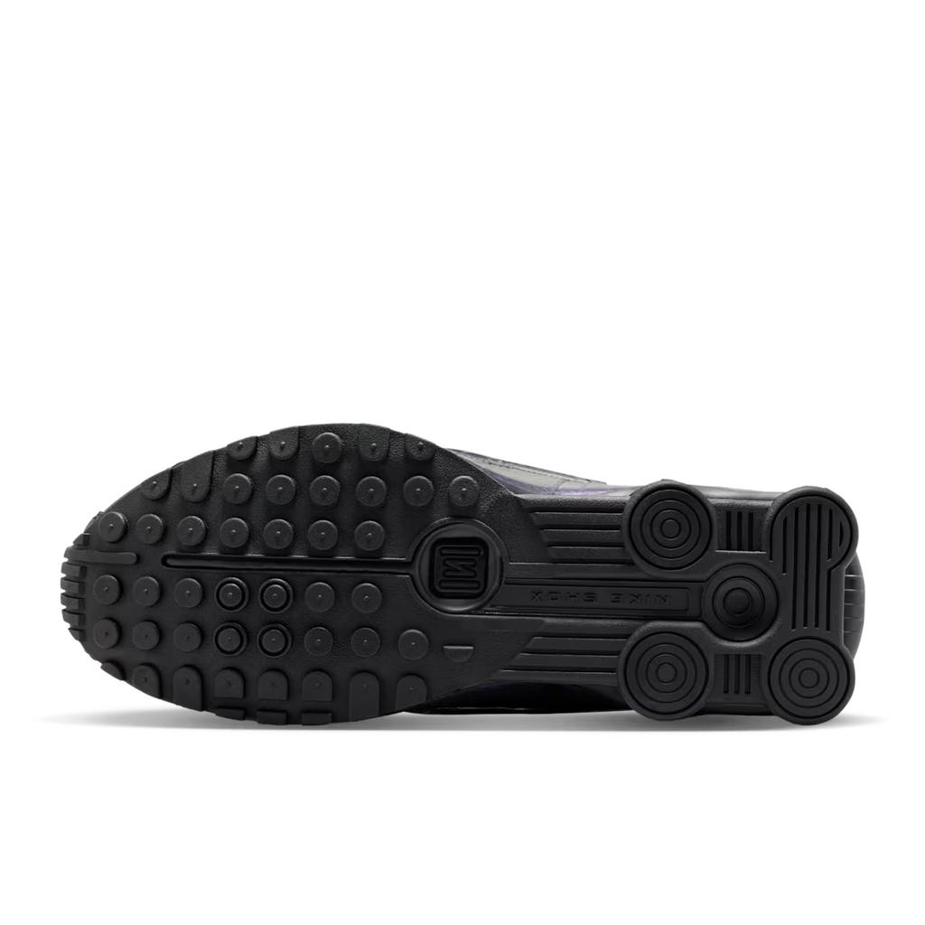 Nike Shox R4 Black Metallic Silver Purple Dynasty Unisex Sneakers Multi-Color Anthracite IO4546-002