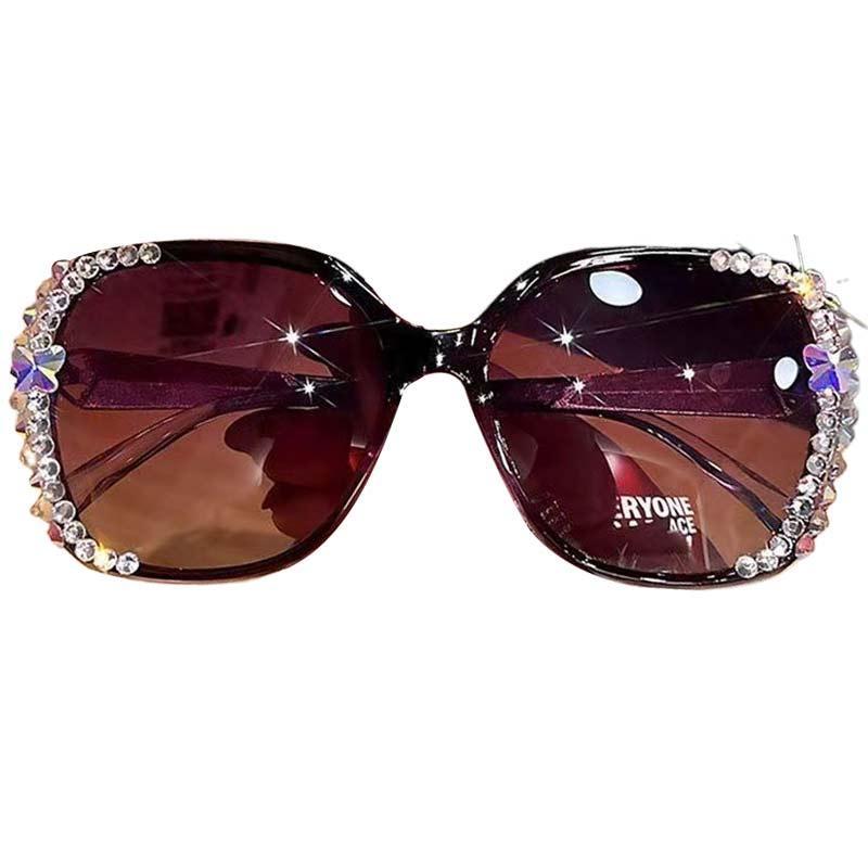 

Роскошные поляризованные солнцезащитные очки Diamond, женские солнцезащитные очки, женские очки, винтажные солнцезащитные очки для женщин, солнцезащитные очки W4W3 Purple-One size
