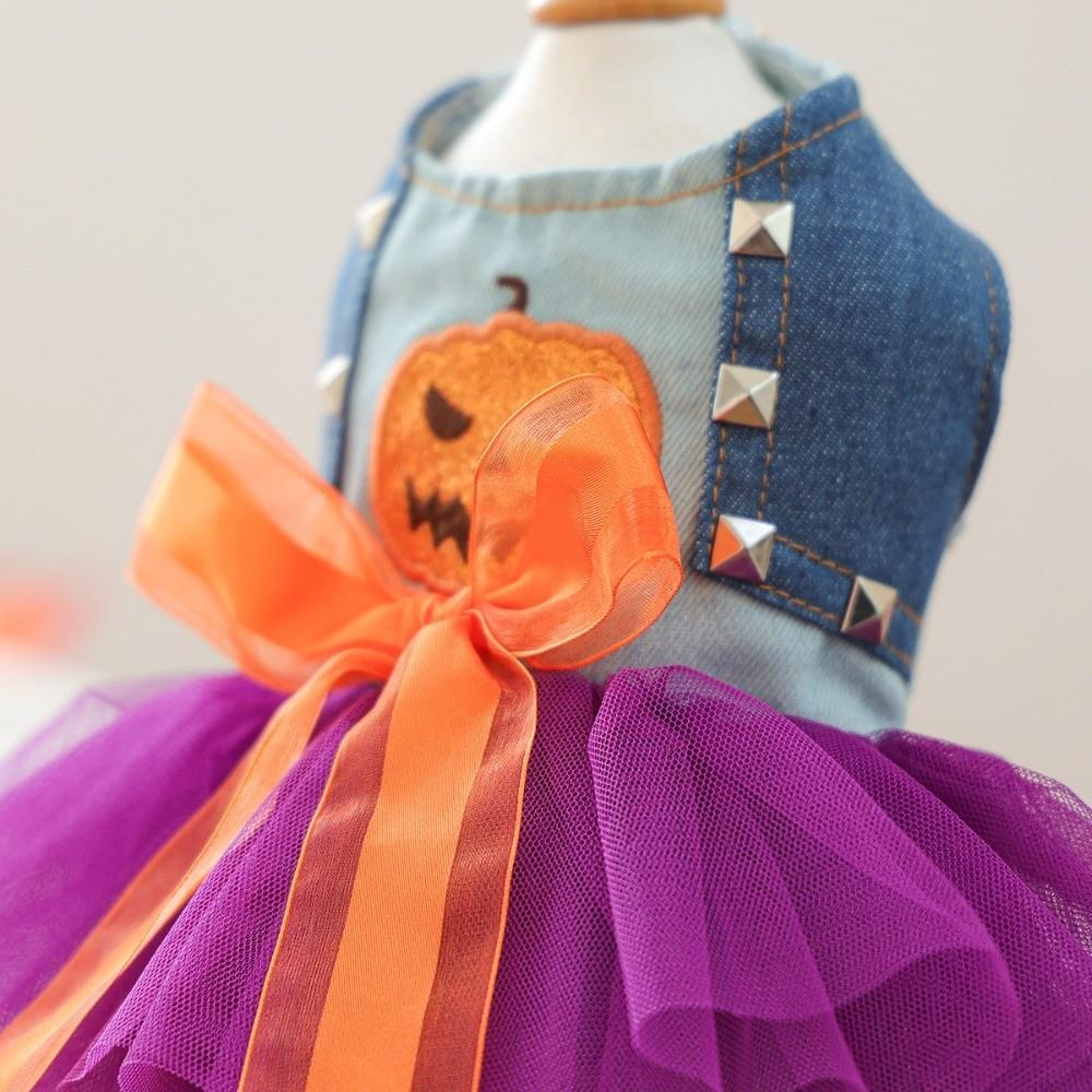 Pumpkin Dog Lace Skirt Soft Small Dog Outfits Pet Supplies Funny Pet Apparel  Pet Show