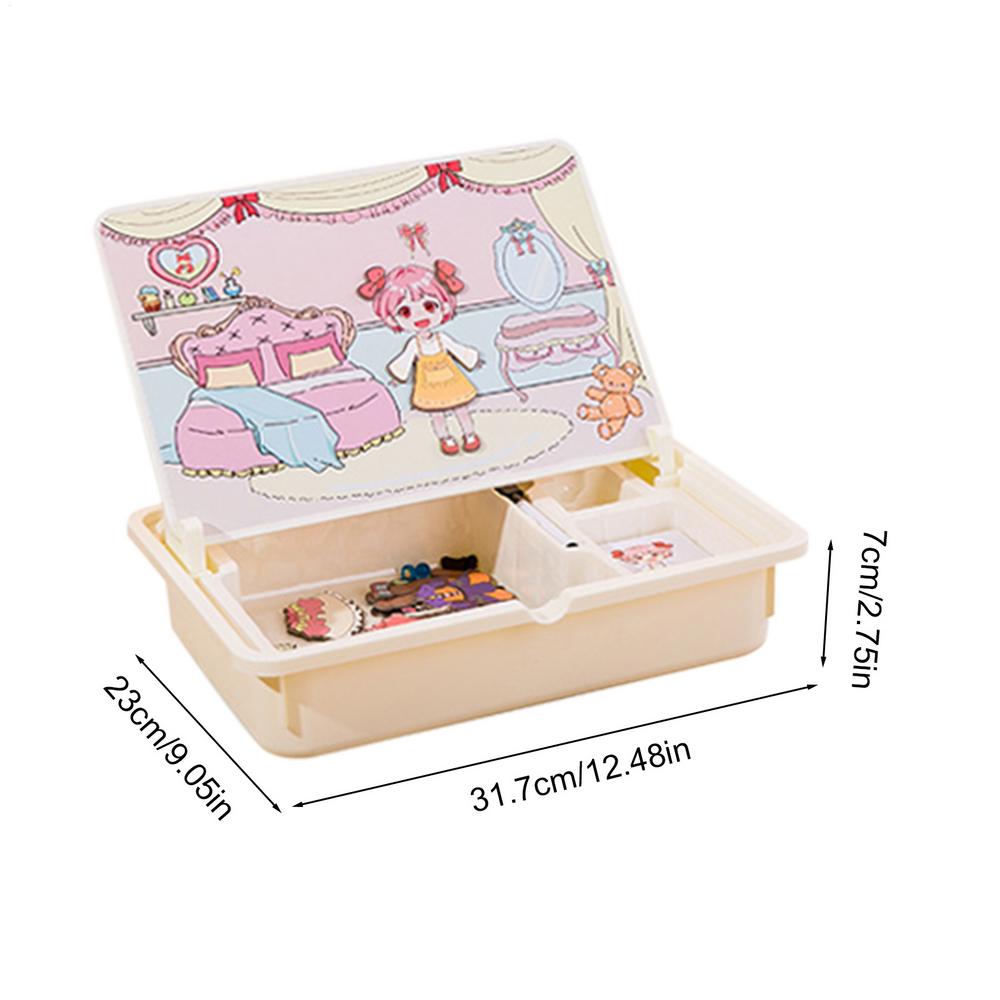 Magnetic Puzzle Box Toy Toddler Magnetic Puzzle Learning Toys Toddler Travel Games With Carrying Case For Preschoolers Kids Ages