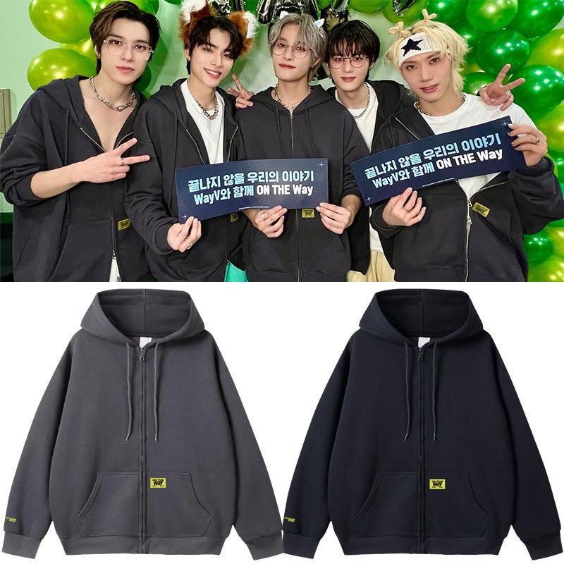 

WayV 2025 ON THE WAY Концерт K-Pop Кардиган на молнии Куртка Толстовка L