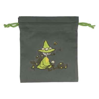 Sunstar Stationery Moomin Sagara S2331500 Pouch, Embroidery, Spring/Summer, Snufkin,