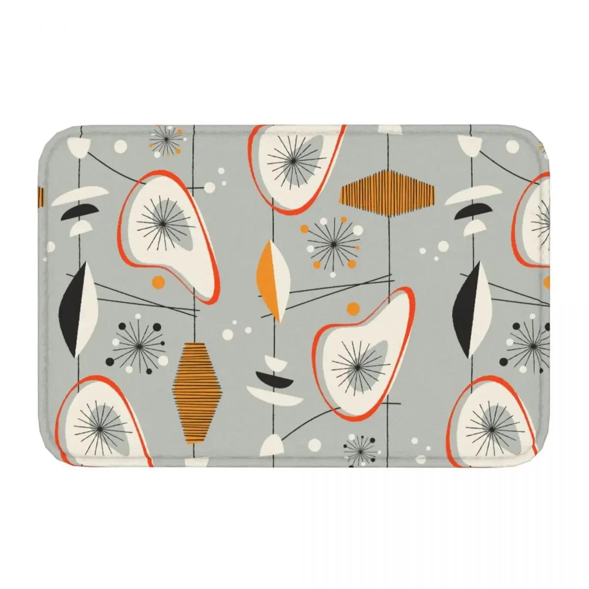 

Bedroom Mat Gray Graphic Minimalist Style Rug Home Doormat Kitchen Carpet Balcony 40cmx60cm