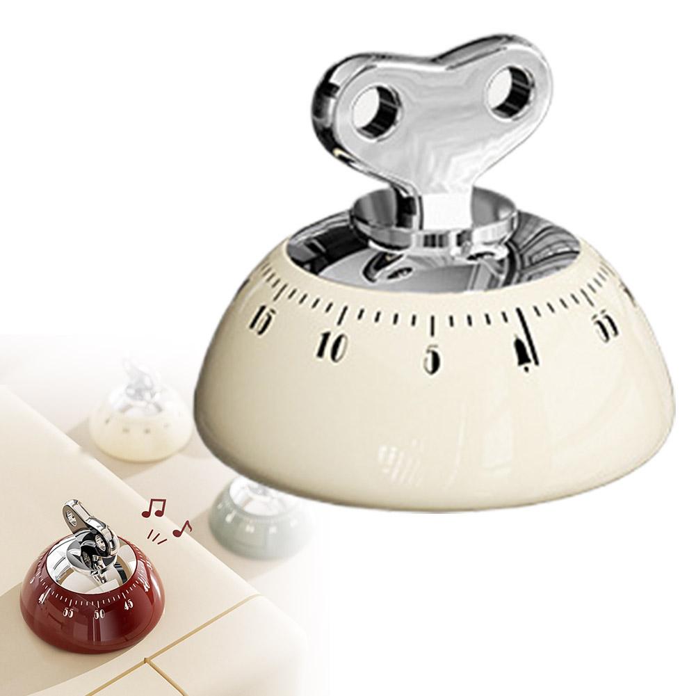 

Magnetic Timer Mechanical Reminder Timer Home Countdown Learning Specific Baking Reminder For Learning Time Management белый