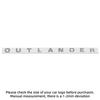 For Mitsubishi 13-19 Outlander Letters Bonnet Badge Front Hood Emblem 3D ABS Stickers Chrome Black Car Styling Accessories