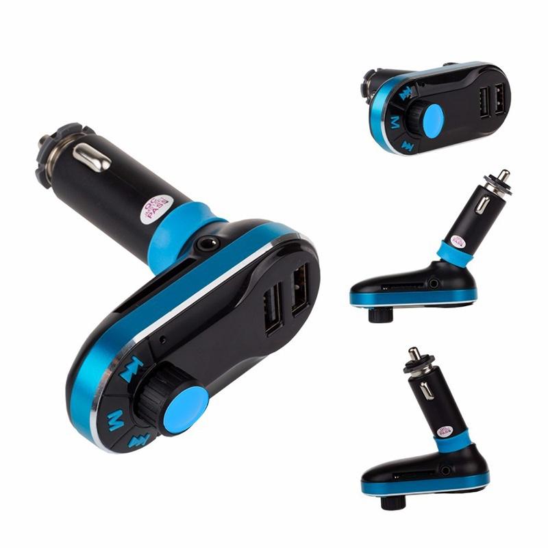MP3 Přehrávač FM Vysílač Handsfree Nabíječka do Auta Bluetooth AUX Audio Hudební Adaptér