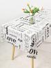 ZISIZ Disposable Rectangular Forest Waterproof Tablecloth