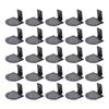25 Pcs Standing Seam Snow Guards for Metal Roofs, Roof Ice Guard, Stops Roof Snow From Breaking Up Block Stops Breaks for Standing Seam Roofing
