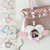 Love Heart Wings ID Photo Photocard Frame with Keychain Idol Card Display Protector  Girls Gift