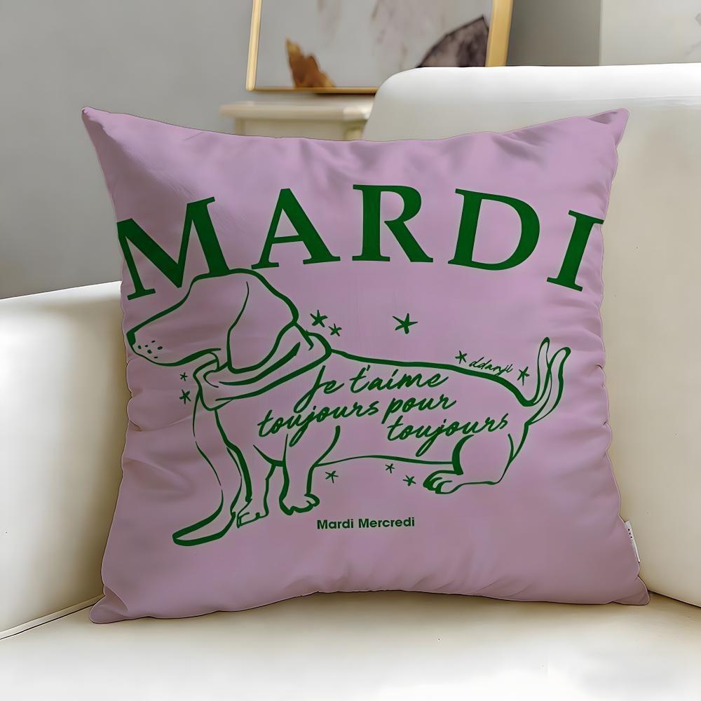 

popular fashion brand Mardi Mercredi Cushion Cover Soft EasyWash Pillow Case Versatile for Couch Bed Travel and Office 30X30cm