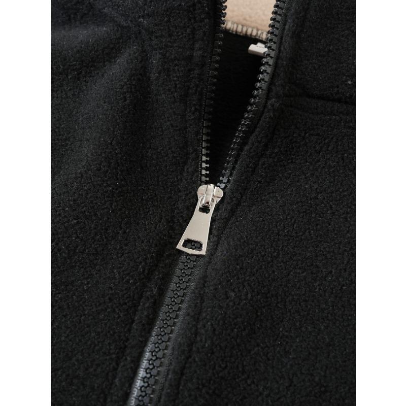 New Slim and Personalized Autumn and Winter Casual Stand Collar Half Zipper Pullover Men's Long-sleeved Solid Color Sweatshirt