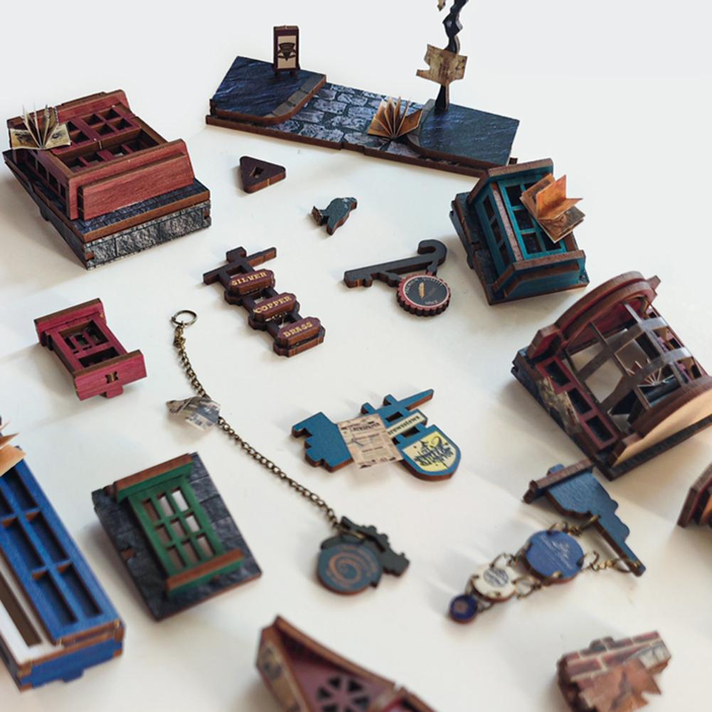 Wooden Handmades DIY Books Nooks Kit Sturdy Charming Assembled Miniatures Birthday Gift