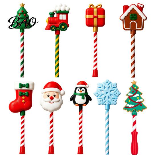 Christmas Holiday Accessory Tap-to-Pay Wand, 3D Printed Credit Card Holder with Candy Secure Slot Cane Handle, Contactless Payment Stick for Checkout,