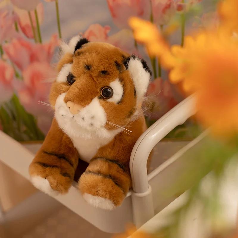 Plush Toy Tiger for Wildlife Fans Soft Standing Animal in Orange Black or White Black Stripe Variants Animal Admirer