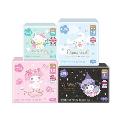 Marisom Sanrio Cotton Soft Sanitary Napkin 5 Types (choose 1)