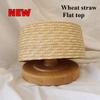 2026 New Natural 100% Raffia Fedoras Berets Hat Women Summer French Retro Dome Top Pillbox Hat Females Vacation Beach Straw Hat