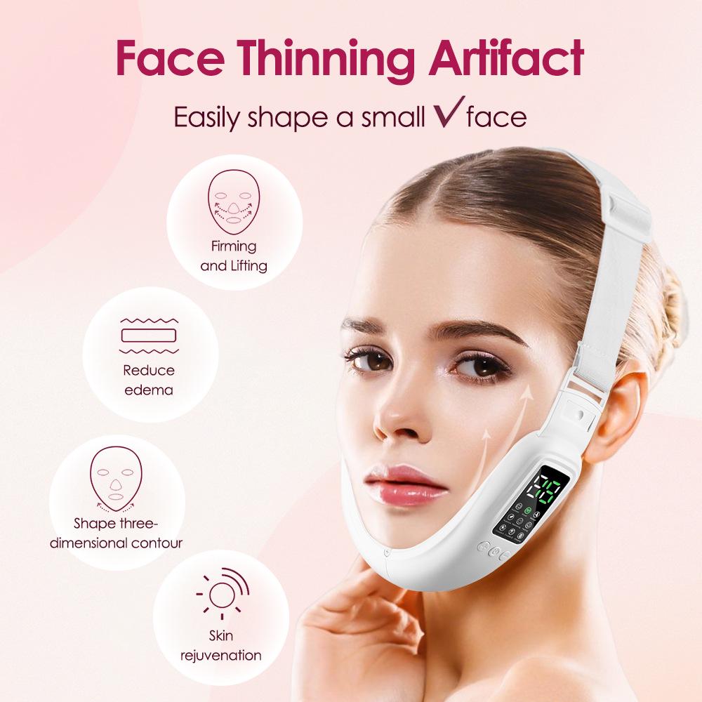 EMS Microcurrent V-Face Device with Constant Temperature Light Therapy