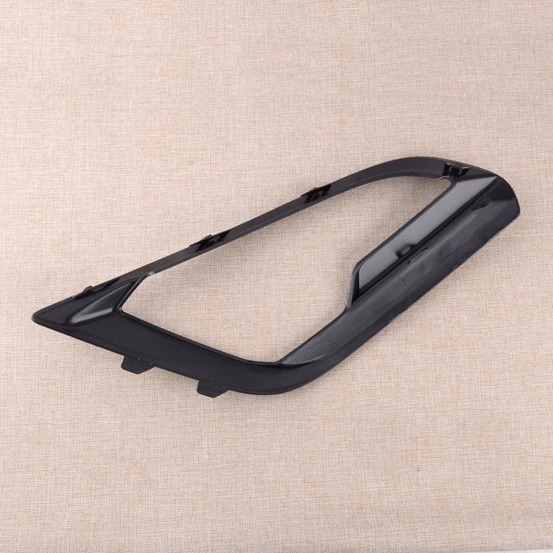 Car Front Left & Right Bumper Fog Light Cover Lamp Trim Bezel Black Fit for Ford EcoSport    2018 ABS Plastic