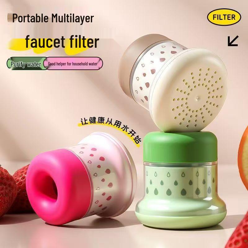 2026 Multi-layer Filtration Faucet Filter for Kitchen - Anti-splash, Simplified Design for Pure Vegetable Washing