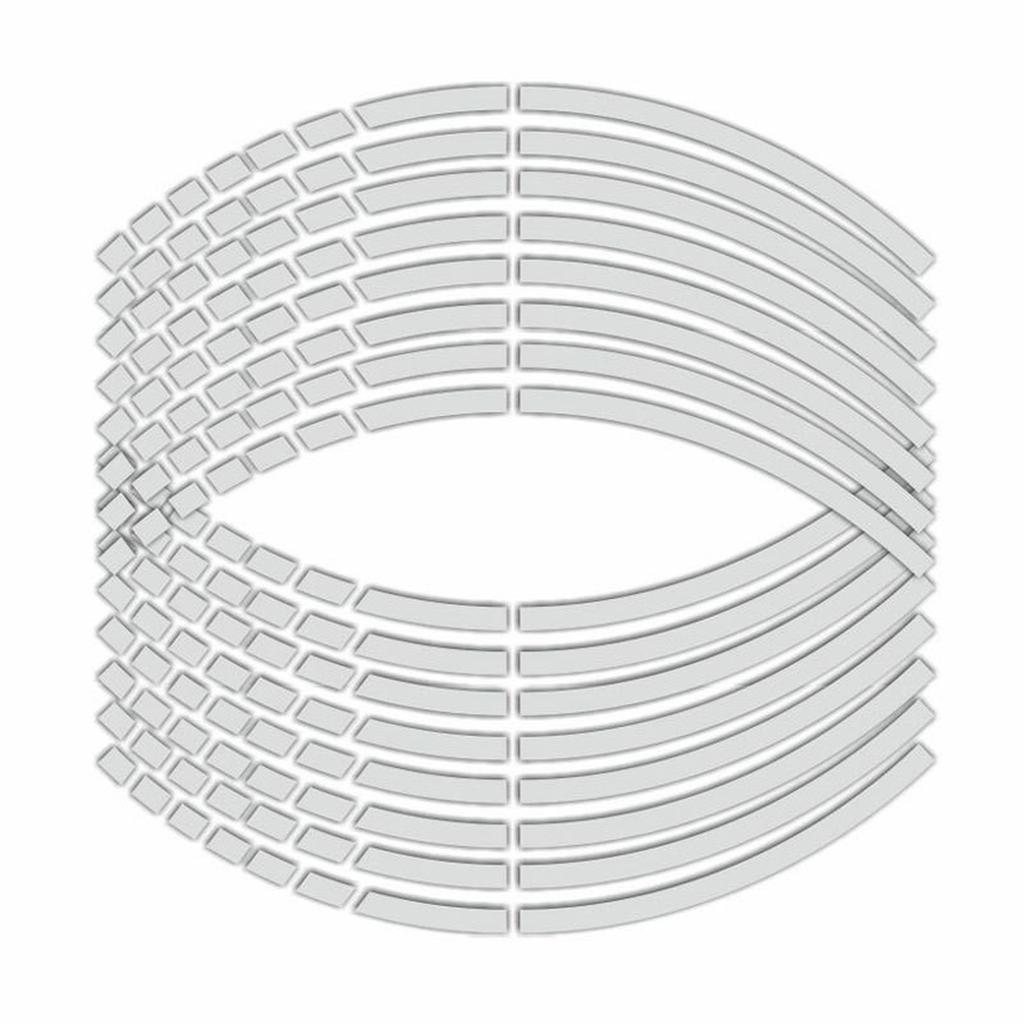 16 ks Samolepky na pneumatiky motocyklu a auta, ozdobné proužky, univerzální reflexní samolepka na kolo, páska na ráfek kola motocyklu 17"18"