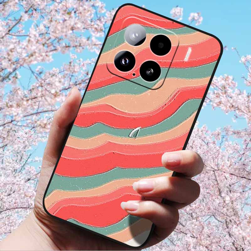 For Xiaomi 15 Pro 5G 6.73"Cases 3D Relief Soft Silicone Cover Retro Embossed for Xiaomi 15 5G Phone Mi 15pro 15 3D Soft TPU Case