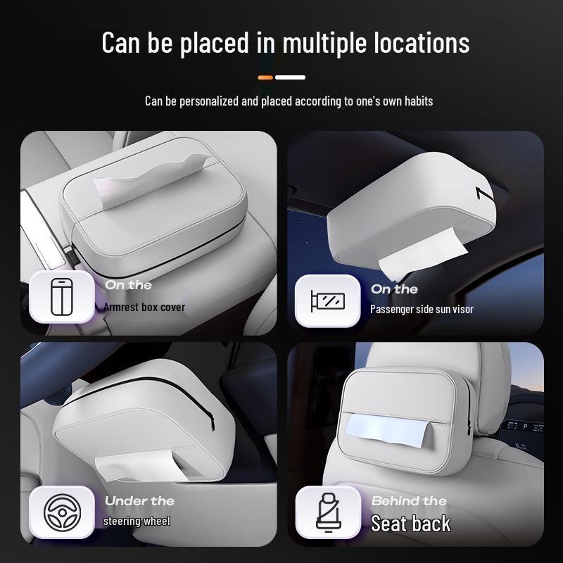Fits 25 Leapmotor A10 Models: Car Tissue Box for Seat, Armrest, and Interior Modification