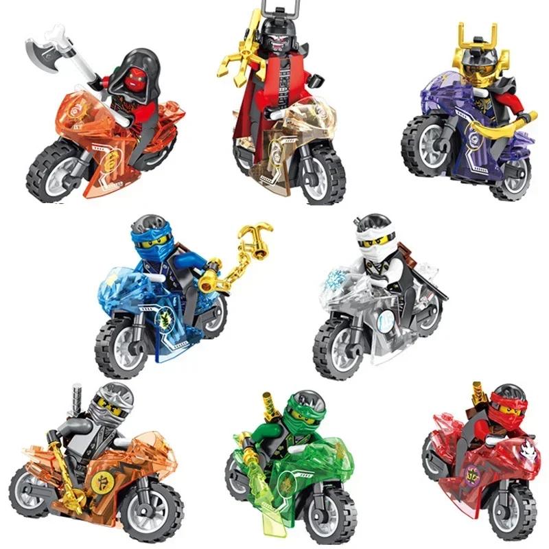 MINISO Anime Characters 24 Pieces Ninjago Mini Figure Building Block Toys Mini Doll Doll Figure Block Kids Toys Birthday Gifts