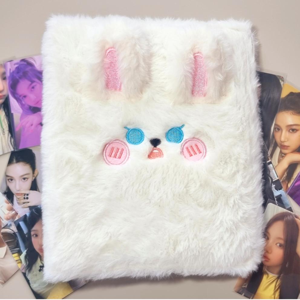 Plan Wow Fur Binder 20-Sheet Animal Foca Binder, Rabbit, 1 Piece