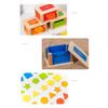 Baby Montessori Color Shape Sorting Toys Wooden Fine Motor Training Sensory Coin Box Magnetic Matching Games Educational Toys