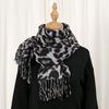Hot-selling Leopard Print Imitation Cashmere Versatile Long Scarf Autumn and Winter Fashion Versatile Warm Neck Protection Premium Shawl Scarf