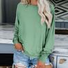 Womens Oversized Sweatshirt Tops Casual Blue Crewneck Long Sleeve Pullover Tops