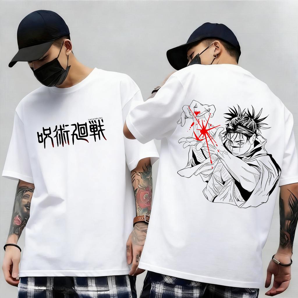Jujutsu Kaisen Japan Anime Print Short Sleeves Tshirt Cotton Unisex Unisex Kid Clothes Round Neck Harajuku Y2k New Arrival Tops