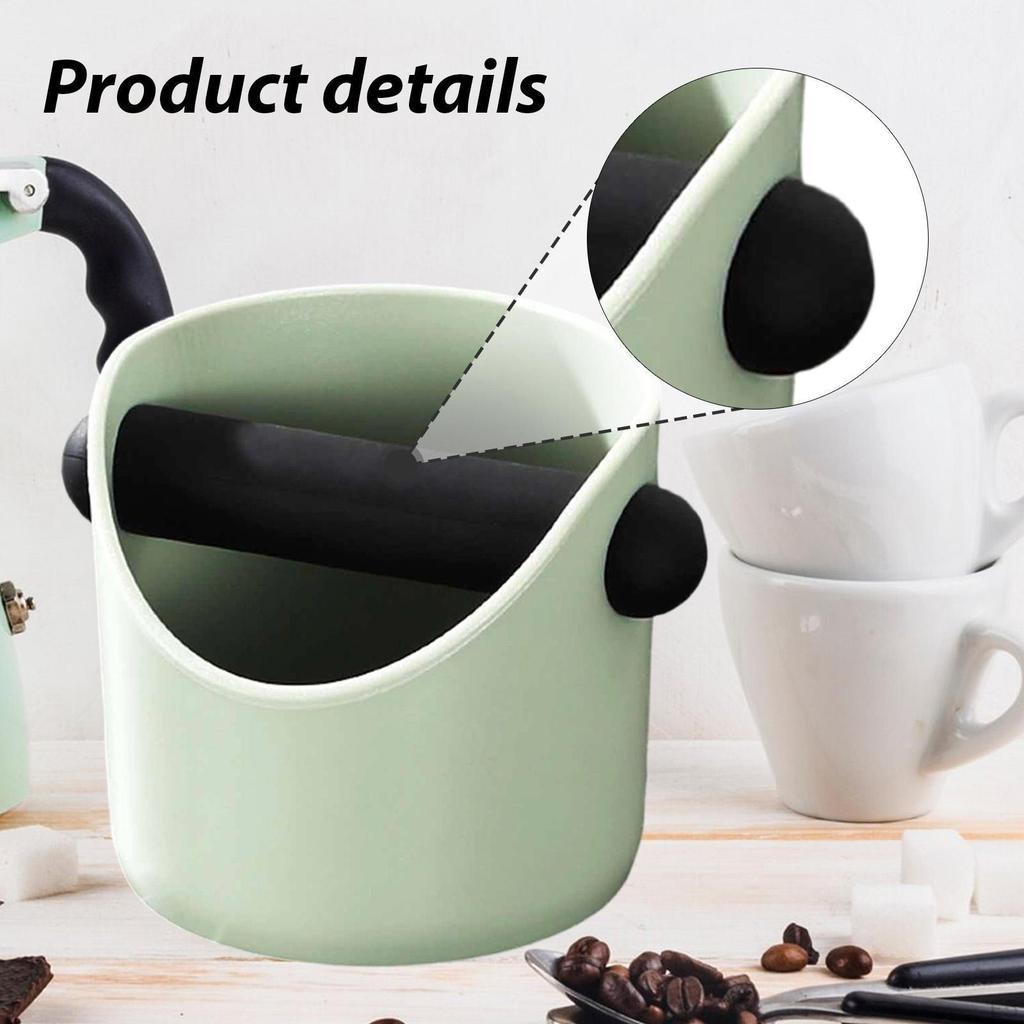 Coffee Knock Box Espresso Grounds Noise Reduction Nonslip Base Organizer Removable Rod