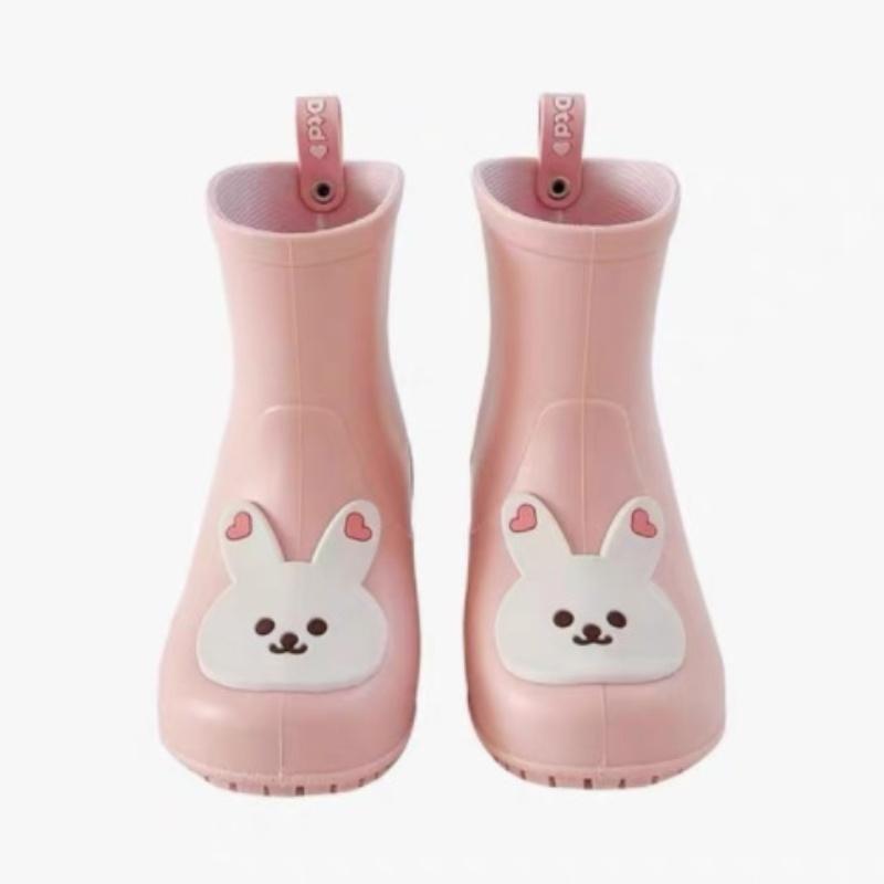 Fashion Rain Boot Girl Cute Cartoon Kids Water Boots Waterproof Non Slip Rubber Boots Child Casual Trendy Versatile Kid Shoes