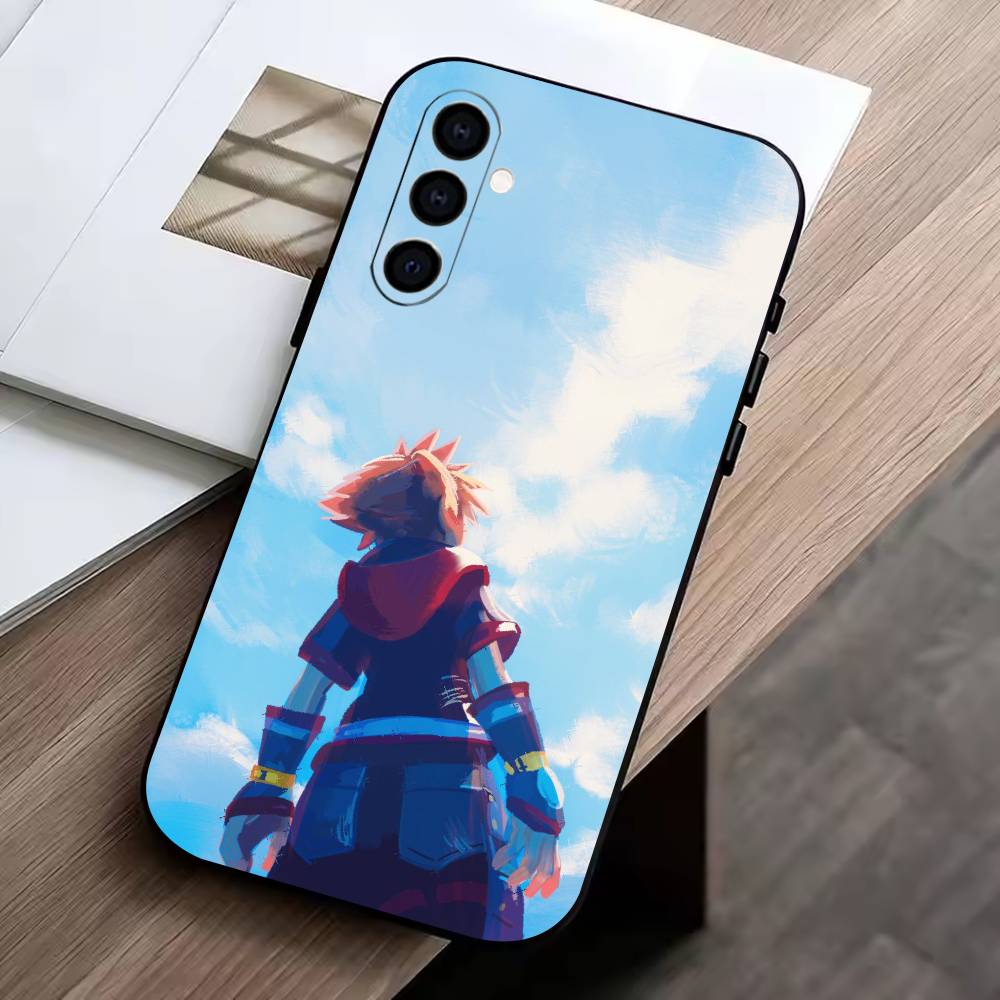 KH-Kingdoms Hearts G-Game Phone Case Black Silicone Soft For Samsung Galaxy A73,A72,A71,A70,A53,A52,A51
