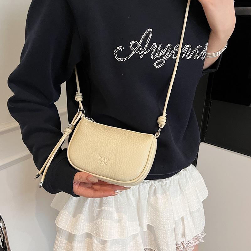 Fashion Simple Solid Color Shoulder Armpit Bag Ladies Pu Leather Crossbody Bags Casual Commuting Shoulder Bags