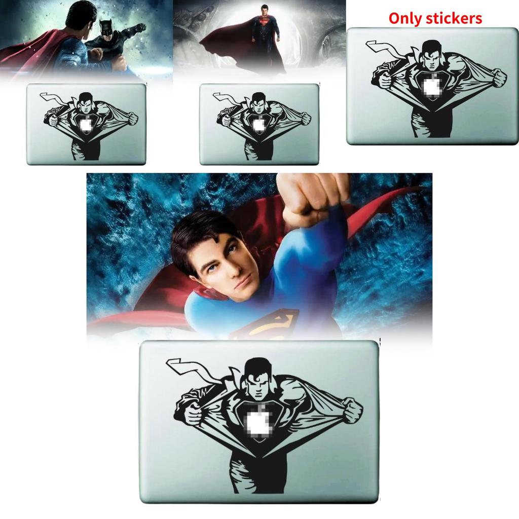 Superman Apple Air Pro 11 12 13 Sticker Black Partial Wrap Creative Accessory