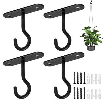 Gancho para plantas suspensas, economiza espaço, fácil instalação, decorativo, parede, vaso de flores, para jardinagem interna