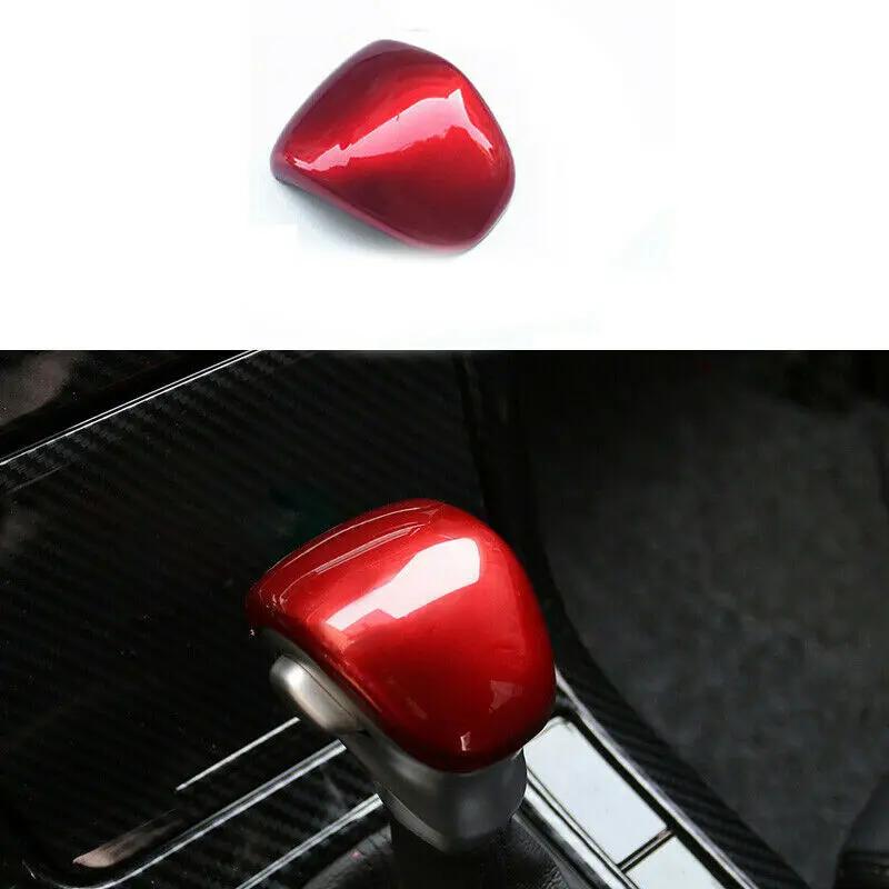 

For Kia Forte K3 2019 2020 2025 Carbon Fiber Style Red ABS Interior Gear Lever Shift Knob Cover Sticker Trim Auto Car Parts красный