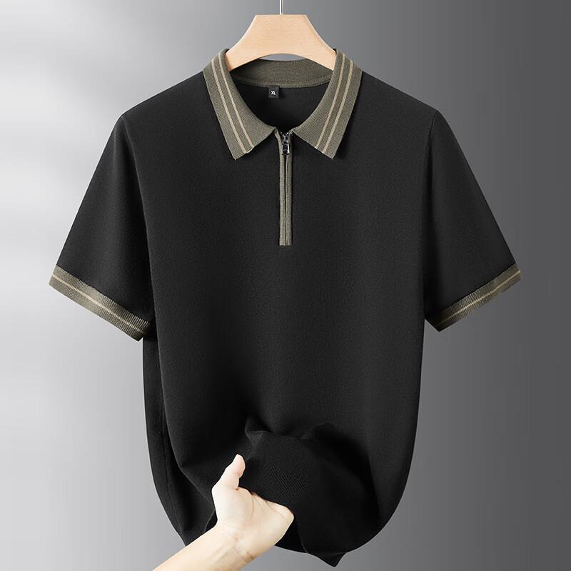 Men's Plus Size Short Sleeve Business Casual Polo Shirt