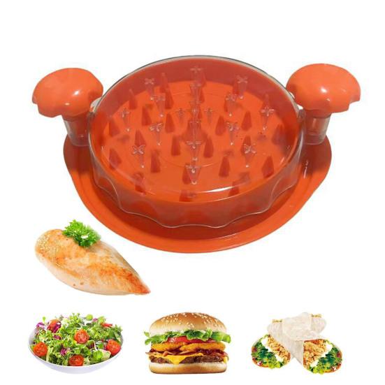 Multi-Function Chicken Breast Shredder with Stainless Steel Blades Manual Meat Puller Vegetable Chopper Ergonomic Essential Kitchen Tool for