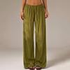 Women Casual Loose Fit Drawstring Waist Elastic Waistband Wide Leg Pants Lightweight Comfortable Lounge Trousers