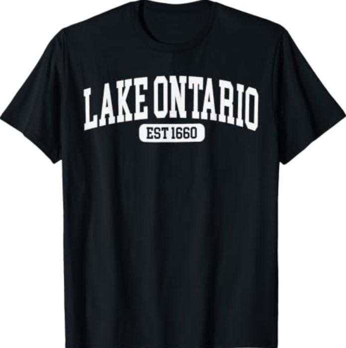 Lake Ontario Est 1660 Funny Ontario USA Canada T-Shirt