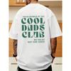 Casual Style Men'S T-Shirt Cool For Dads Club No Rules Just For Dad Jokes Graphic Tee For Everyday Wear And Father'S Day Gift For Dad Back Print