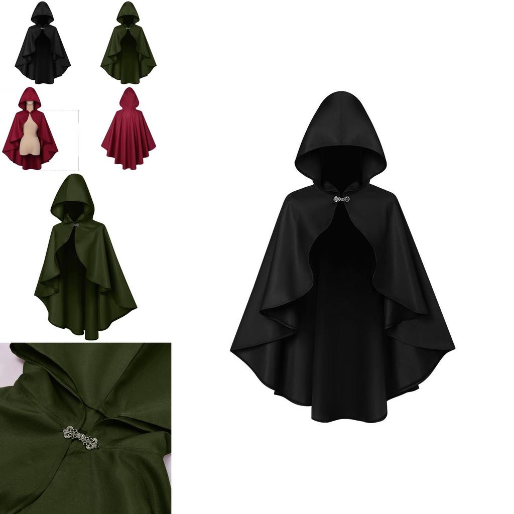 Halloween Vintage Umhang Aus Polyesterstoff Mittelalterliches Cape Für Bühnenauftritte